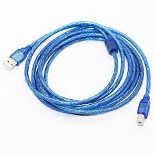 Cable USB Impresora 10 Mtrs. Azul