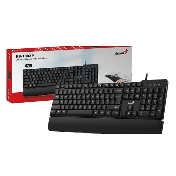 vTeclado KB 100XP USB Genius Negro Teclado KB 100XP USB Genius Negro