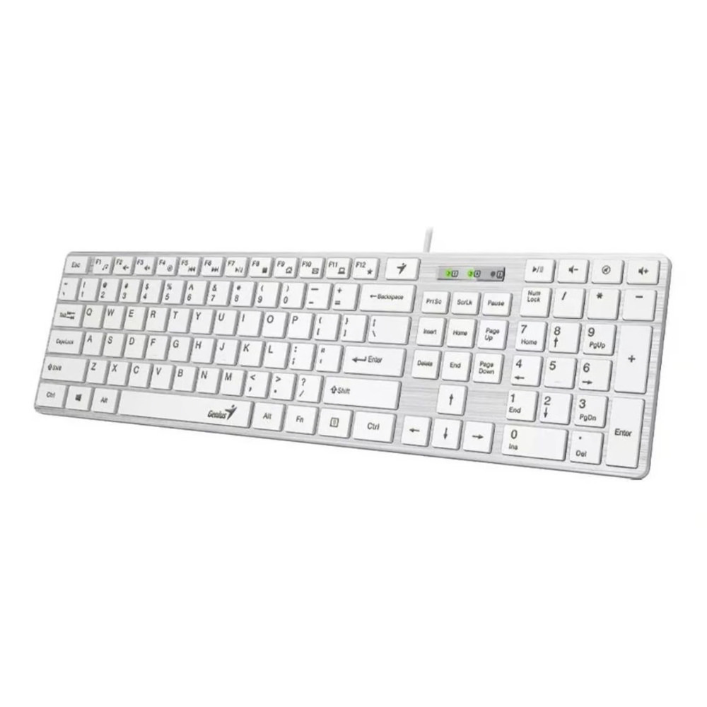 Teclado Genius Slim 126 USB Blanco Teclado Genius Slim 126 USB Blanco