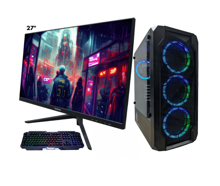 Diseño sin título Equipo Compumax AMD Ryzen 5 5600GT Ram 16GB SSD 512GB 27" CMX